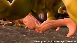 Muscle Red Riding Hood Fucked Rough by Chris Redfield Orc