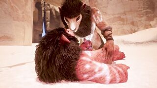 Two furry cocks rubbing hot frottage cumshot blast his mouth raw