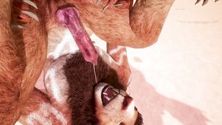 Two furry cocks rubbing hot frottage cumshot blast his mouth raw