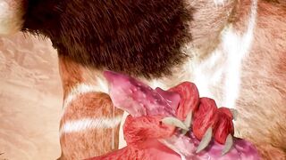 Two furry cocks rubbing hot frottage cumshot blast his mouth raw