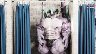 POV Behemoth Growth and Hyper Animation muscle worship gay cock worship