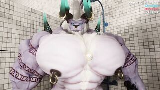 POV Behemoth Growth and Hyper Animation muscle worship gay cock worship