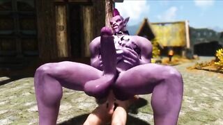 The Giant troll slave brutally Gangbanged in Rough Gay Cartoon Creampie