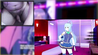 Aqua Isekai Brothel Porn Hentai Game: Gay butt sex with big boobs in konosuba