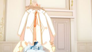 Aether Gets Destroyed by Chongyun’s Big Cock in Raw Yaoi Blowjob