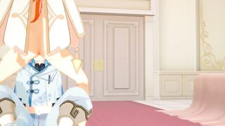 Aether Gets Destroyed by Chongyun’s Big Cock in Raw Yaoi Blowjob