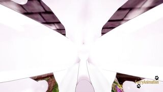 Digimon furry yaoi Cinderace Gatomon rough blowjob and brutal fucked creampie