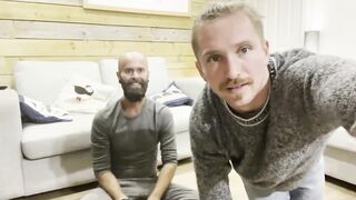 Big hairy brothers stroke each other raw with Mantak Chia secret