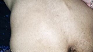 Daddy's thick cock rips deep inside tight sissy hole gushing cum floods servant