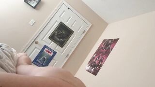 Femboy teases thick cock hungry twink with his giant ass