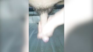 Korean lesbian cumming loud in bathroom shaking big cock orgasm