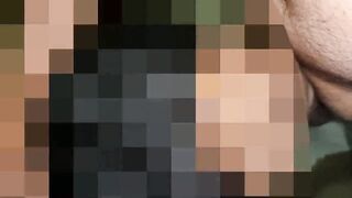 Sucking a soldier's BBC until my mouth is packed with creamy cum