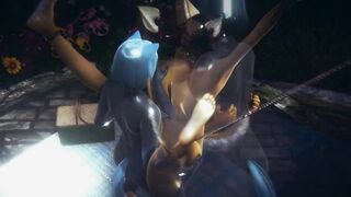 Furry yaoi hentai gangbang ruined by creampie in heavy rain