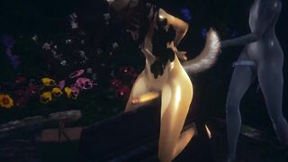 Furry yaoi hentai gangbang ruined by creampie in heavy rain
