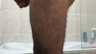 Hairy tight asshole revealed massive cock jerked off