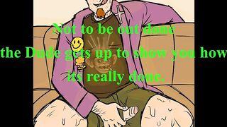 Jerking with the Dude raw gay joi anime instructions CBT CEI