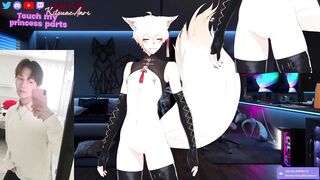 Cuntboy vtuber fingers his tight pussy raw ftm gay yaoi