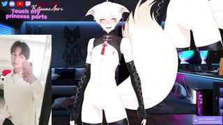 Cuntboy vtuber fingers his tight pussy raw ftm gay yaoi