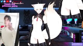Cuntboy vtuber fingers his tight pussy raw ftm gay yaoi