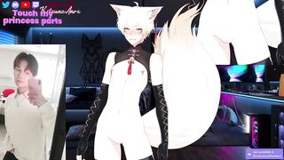 Cuntboy vtuber fingers his tight pussy raw ftm gay yaoi