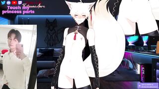 Cuntboy vtuber fingers his tight pussy raw ftm gay yaoi