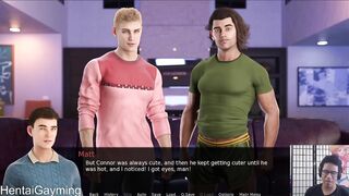 Gay freshmen destroyed by hentai gaming visual novel let's play