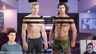 Gay freshmen destroyed by hentai gaming visual novel let's play