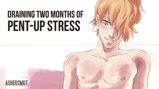 Draining Two Months of Pent-Up Stress Gay ASMR Masturbation Moans