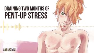 Draining Two Months of Pent-Up Stress Gay ASMR Masturbation Moans