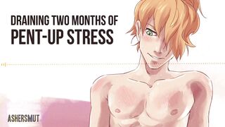 Draining Two Months of Pent-Up Stress Gay ASMR Masturbation Moans