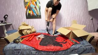 Extreme solo fisting unboxed and tested raw euro dick