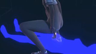 Femboy Destroyed by Two Boys in Rough Threesome Creampie