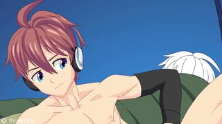 Seto’s redhead tent camping wank destroys socks and underwear