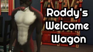 Roddy's Welcome Wagon Gets His Furry Big Cock Stretched Raw