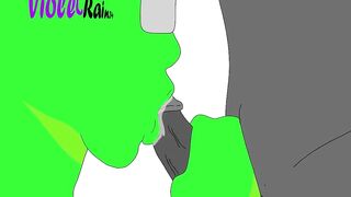 Among Us sucking a big black dick raw hentai blowjob cartoon gay