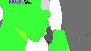 Among Us sucking a big black dick raw hentai blowjob cartoon gay