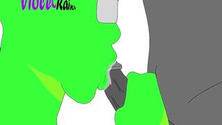 Among Us sucking a big black dick raw hentai blowjob cartoon gay