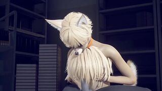 Anubis the Dog and Fox get ruined in brutal bdsm yaoi yiff