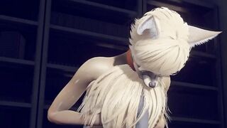 Anubis the Dog and Fox get ruined in brutal bdsm yaoi yiff