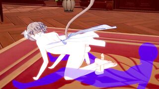 Re Zero Yaoi Felix footjob fucked hard creampie