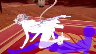 Re Zero Yaoi Felix footjob fucked hard creampie