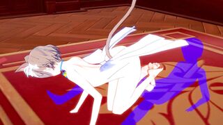 Re Zero Yaoi Felix footjob fucked hard creampie