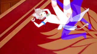 Re Zero Yaoi Felix’s dripping anal creampie ruined twink