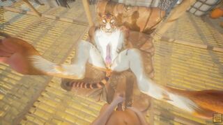 Gay tiger chokes twink with throbbing cock raw POV