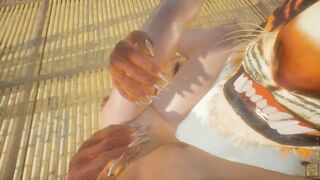 Gay tiger chokes twink with throbbing cock raw POV
