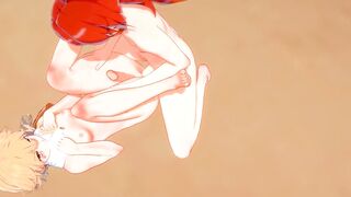 Aether and Diluc destroyed rough anal blowjob hentai cumshot