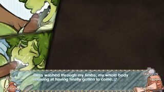 BFFs Gangbang in Visual Novel Threesome with Monster Boy Cumshots