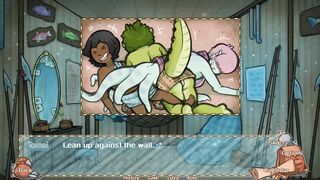 BFFs Gangbang in Visual Novel Threesome with Monster Boy Cumshots