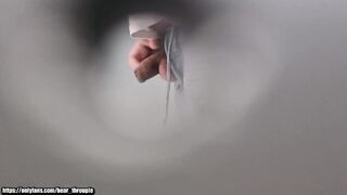Cruising a Chubby Bear's Big Cock in Public Toilet