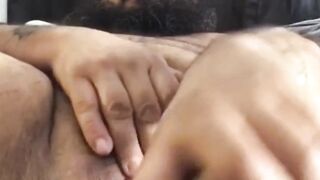 FTM bear chub fucking myself raw toys solo again